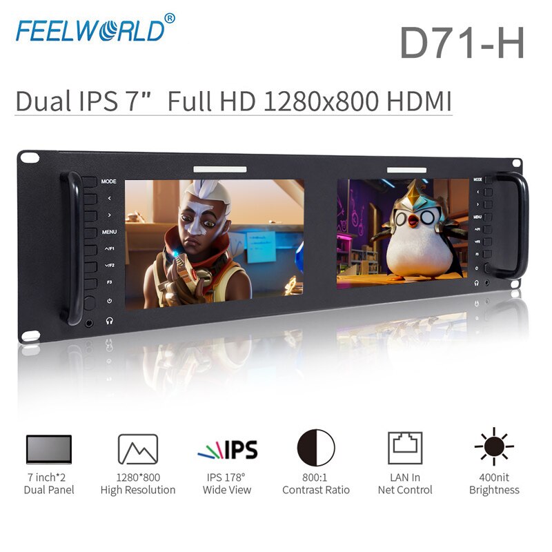 Feelworld D71 PLUS-H  7 ġ 3RU IPS 1280x800 HD..
